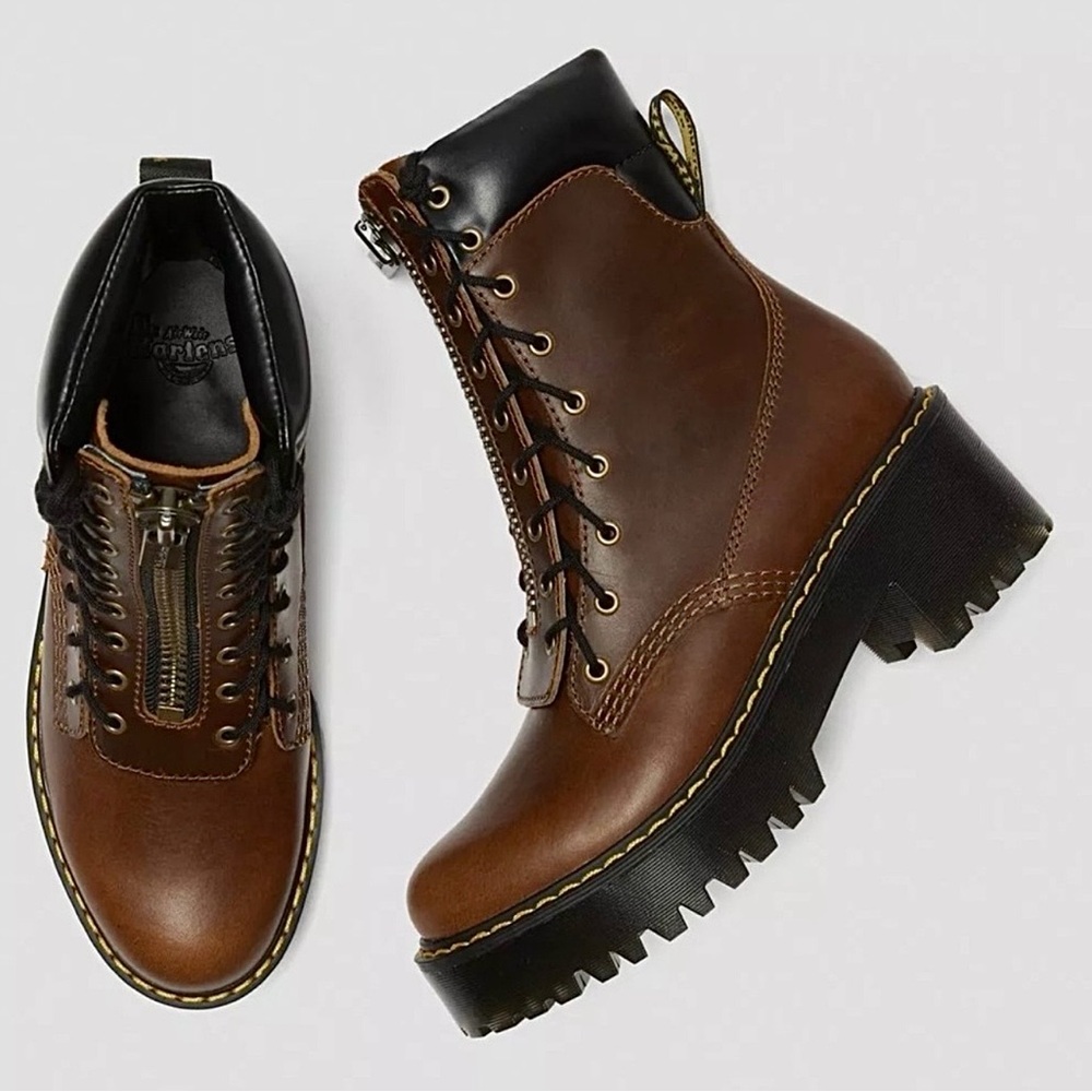 Dr. Martens lugged platform Karmilla lace up boots